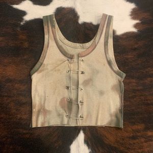 Acid wash pin tank top